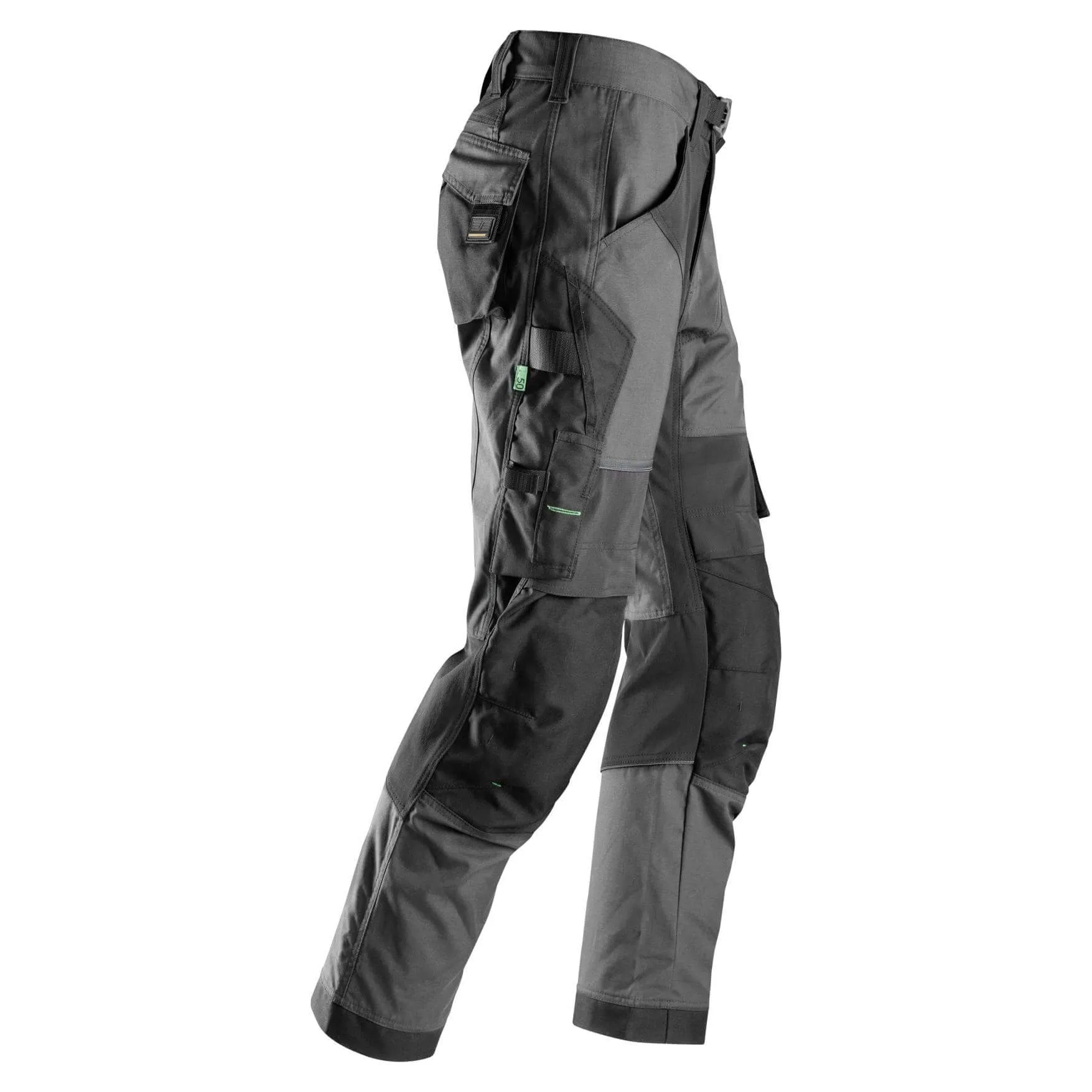 Snickers 6903 Flexiwork Lightweight Work Trousers Grey Black