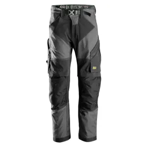 Snickers 6903 Flexiwork Lightweight Work Trousers Grey Black