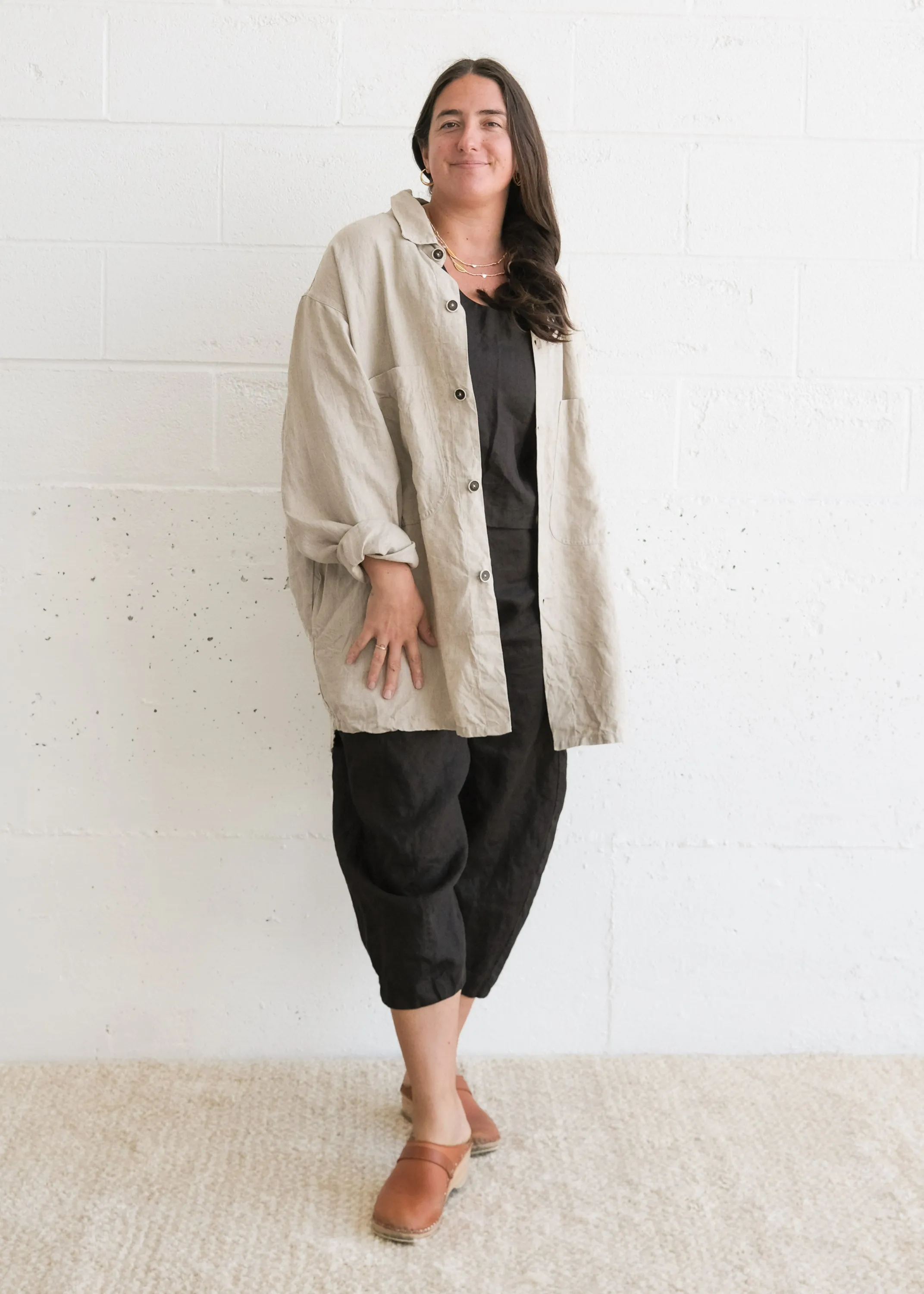 Studio Jacket - Linen - Natural