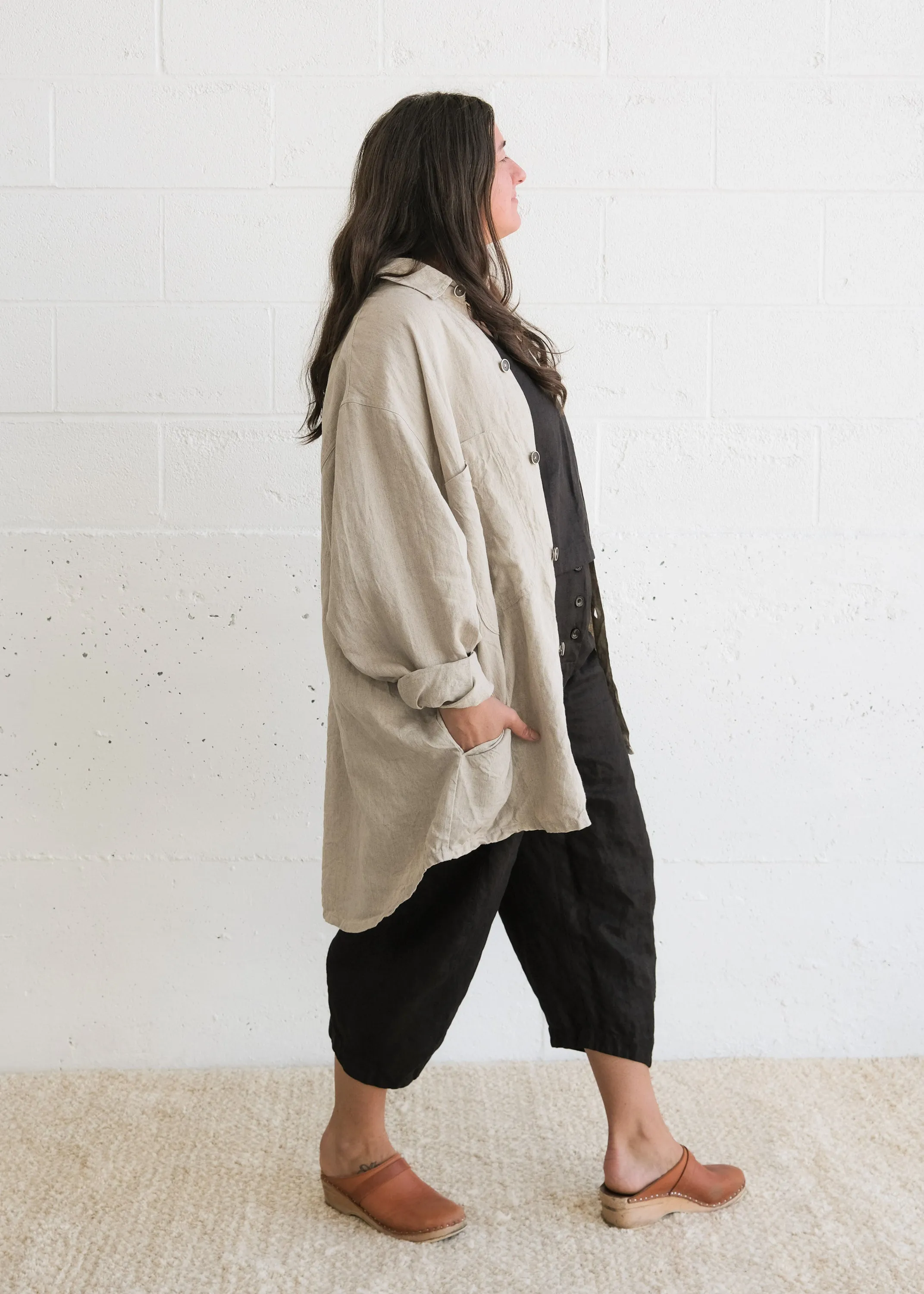 Studio Jacket - Linen - Natural