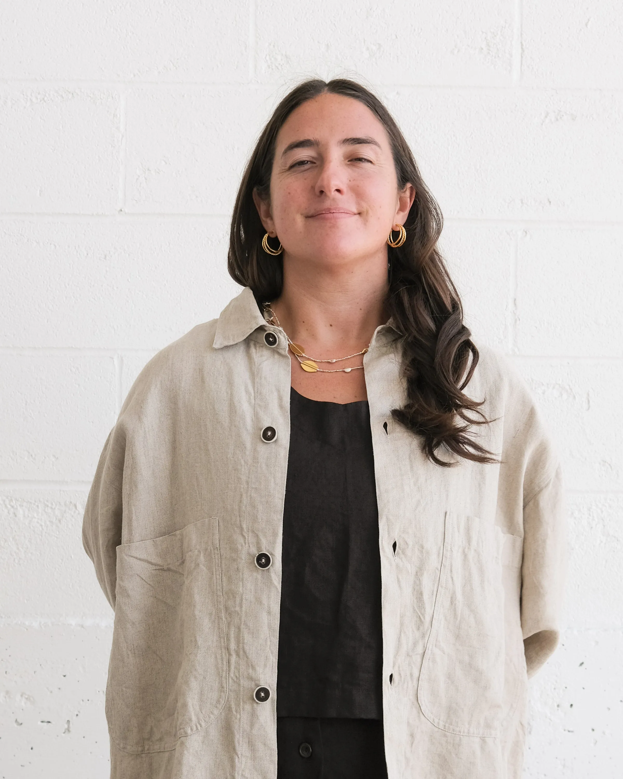 Studio Jacket - Linen - Natural