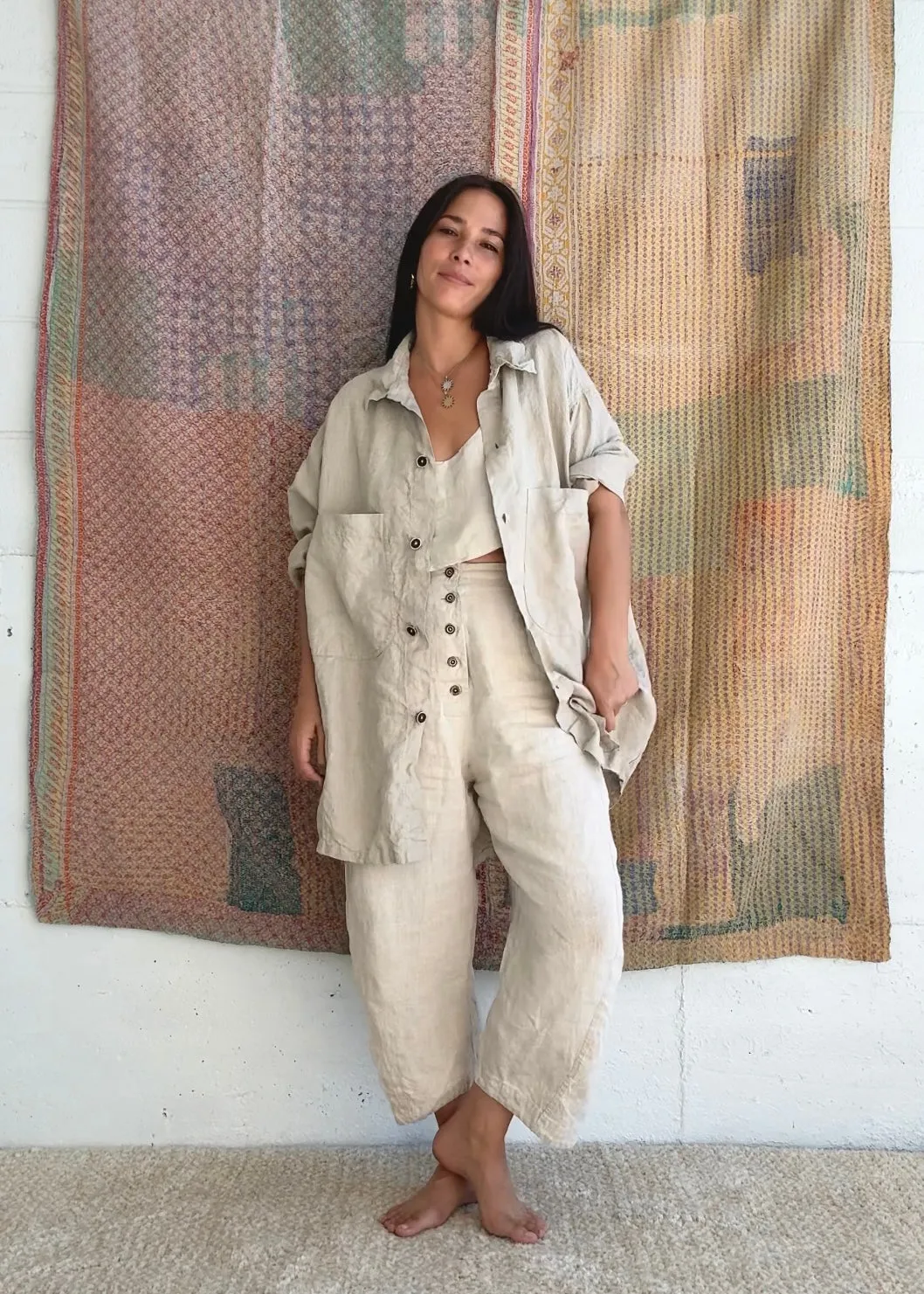 Studio Jacket - Linen - Natural