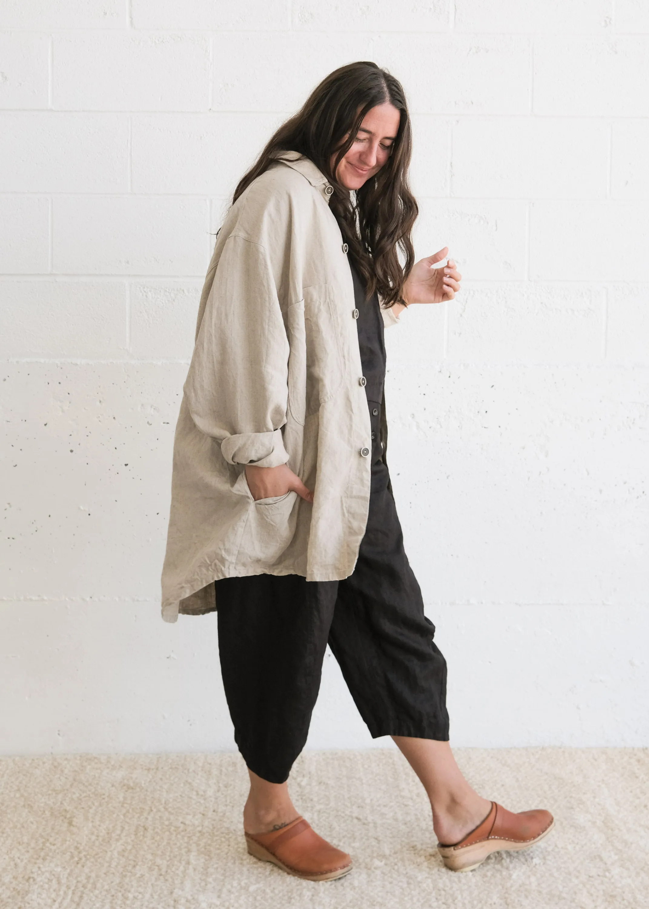 Studio Jacket - Linen - Natural