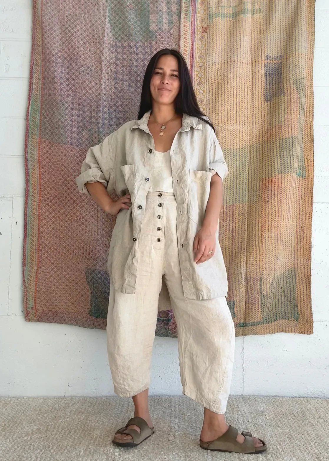 Studio Jacket - Linen - Natural