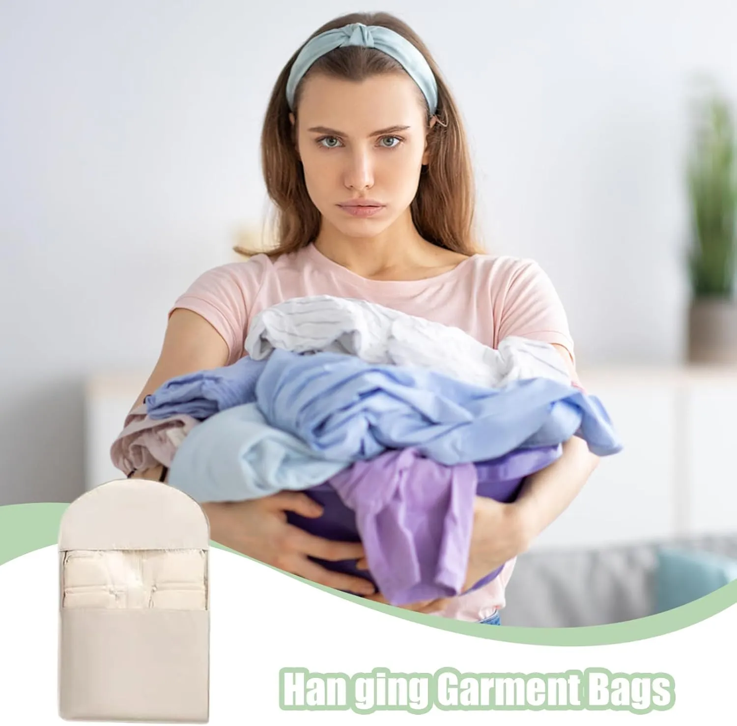 Suit Bags For Closet Storage,Hangable Vacuum Storage Bags For Coats, Space-Saving Organizer Suit Garment Bag With Self-Compression Zipper, Hangable Garment Bag For Home Travel Wedding Business Trip R