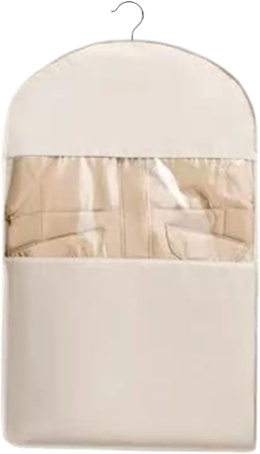 Suit Bags For Closet Storage,Hangable Vacuum Storage Bags For Coats, Space-Saving Organizer Suit Garment Bag With Self-Compression Zipper, Hangable Garment Bag For Home Travel Wedding Business Trip R