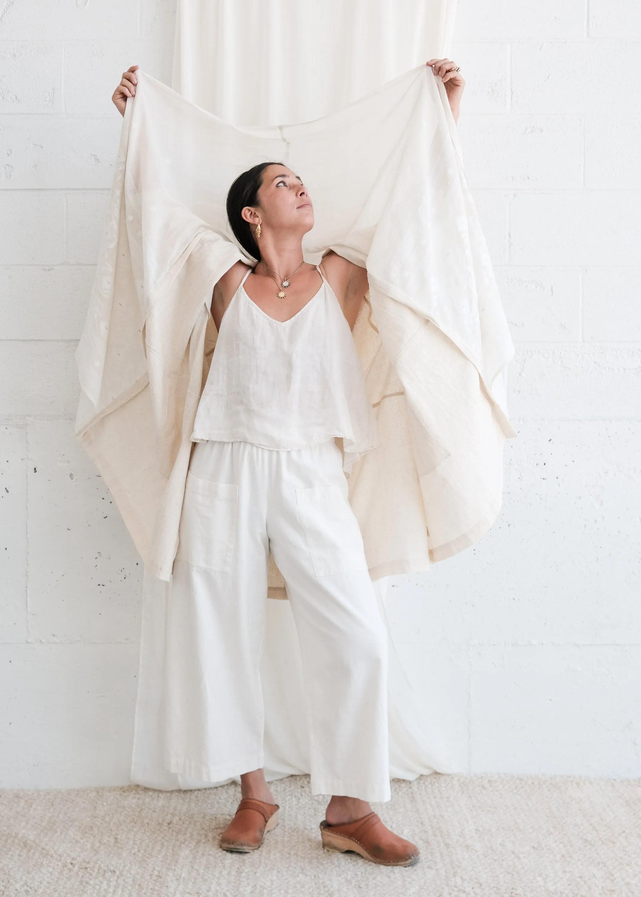 Sundar Jacket - Handwoven Cotton - Jamdani Natural