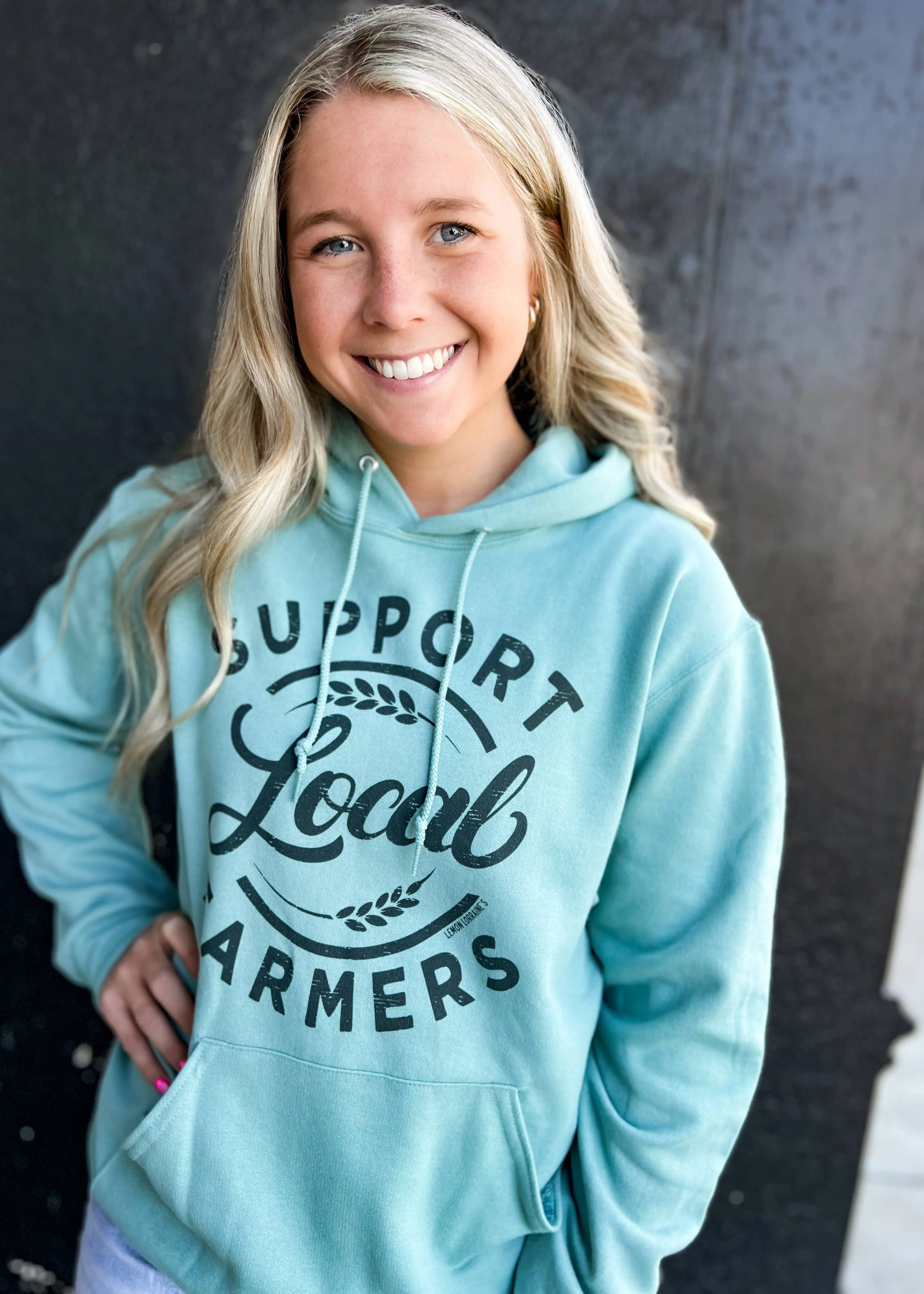 SUPPORT LOCAL FARMERS - Sage Hoodies