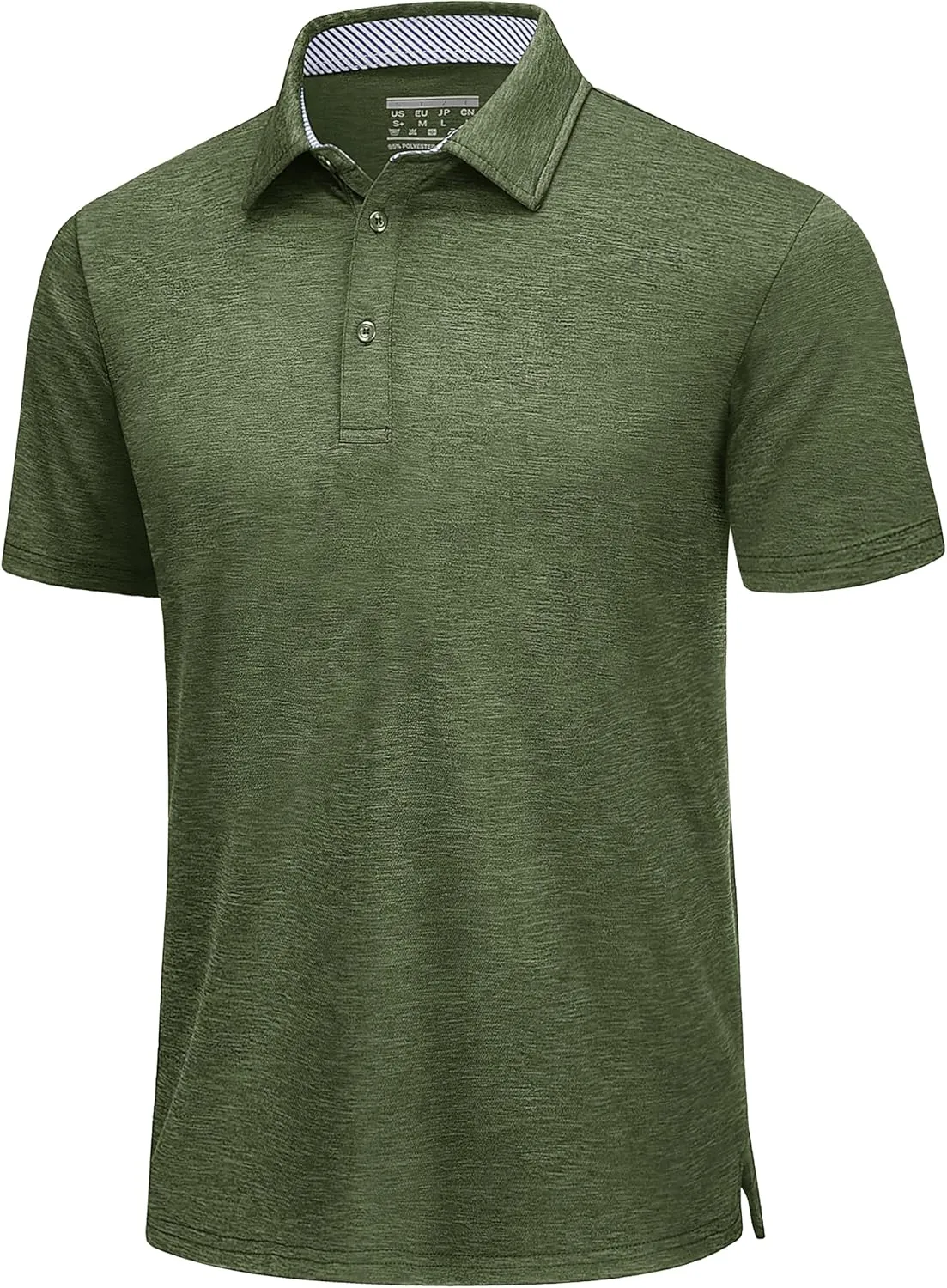 TACVASEN Men's Golf Shirts Short Sleeve Quick Dry Polo Shirts Moisture Wicking Casual Business Sports Breathable Polo