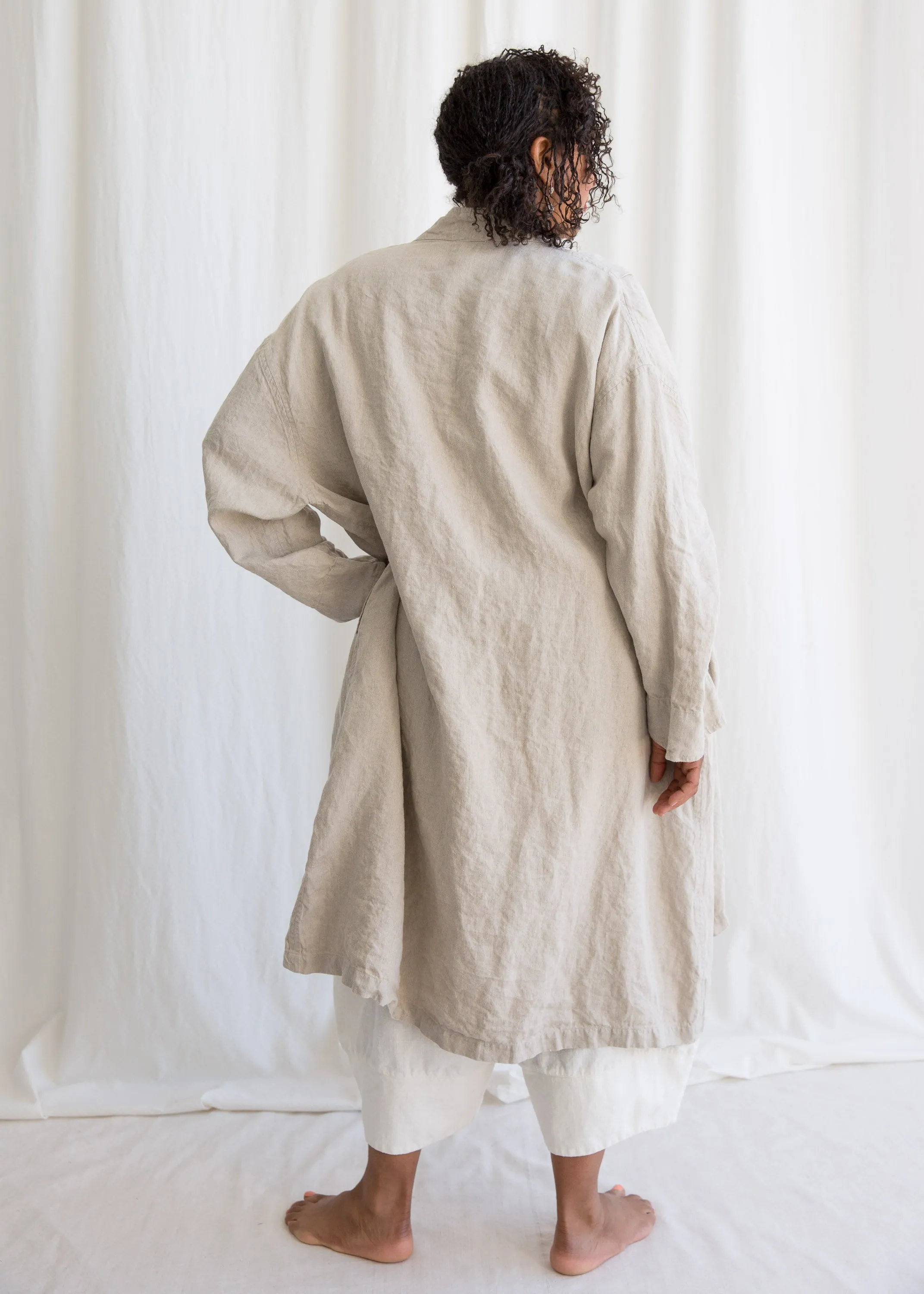 Tanda Coat - Linen - Natural