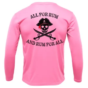 Texas Freshwater Born "All For Rum and Rum For All" Girl's Long Sleeve UPF 50  Dry-Fit Shirt