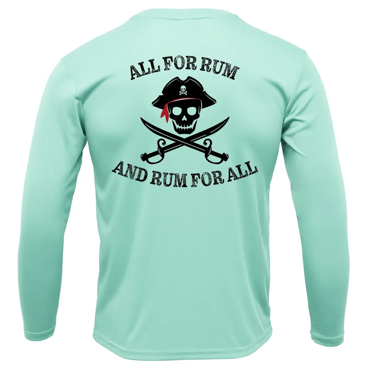 Texas Freshwater Born "All For Rum and Rum For All" Girl's Long Sleeve UPF 50  Dry-Fit Shirt
