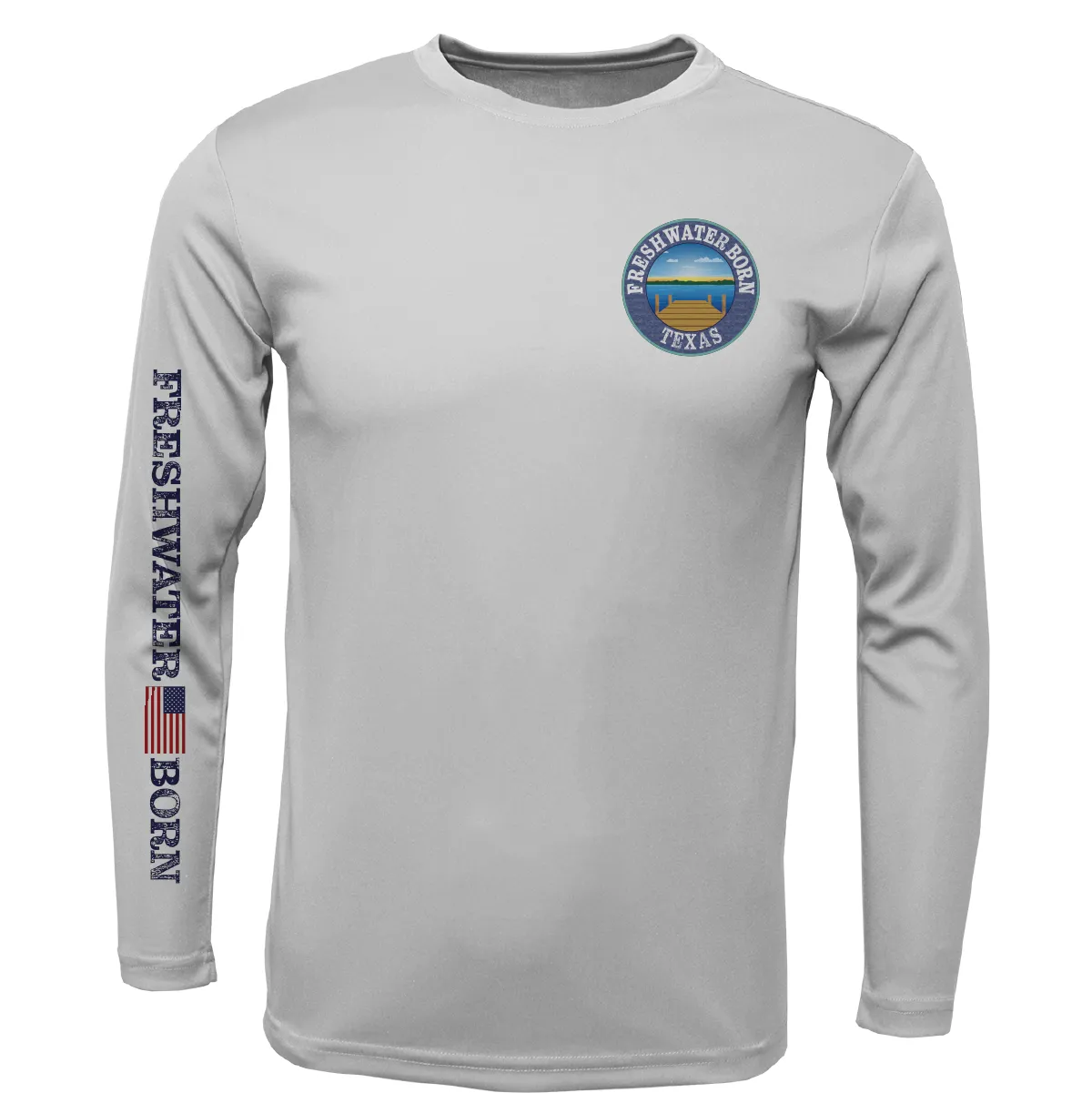 Texas Freshwater Born "All For Rum and Rum For All" Girl's Long Sleeve UPF 50  Dry-Fit Shirt