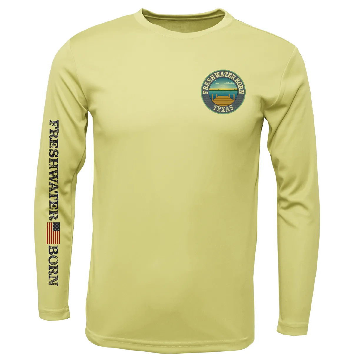 Texas Freshwater Born "All For Rum and Rum For All" Girl's Long Sleeve UPF 50  Dry-Fit Shirt