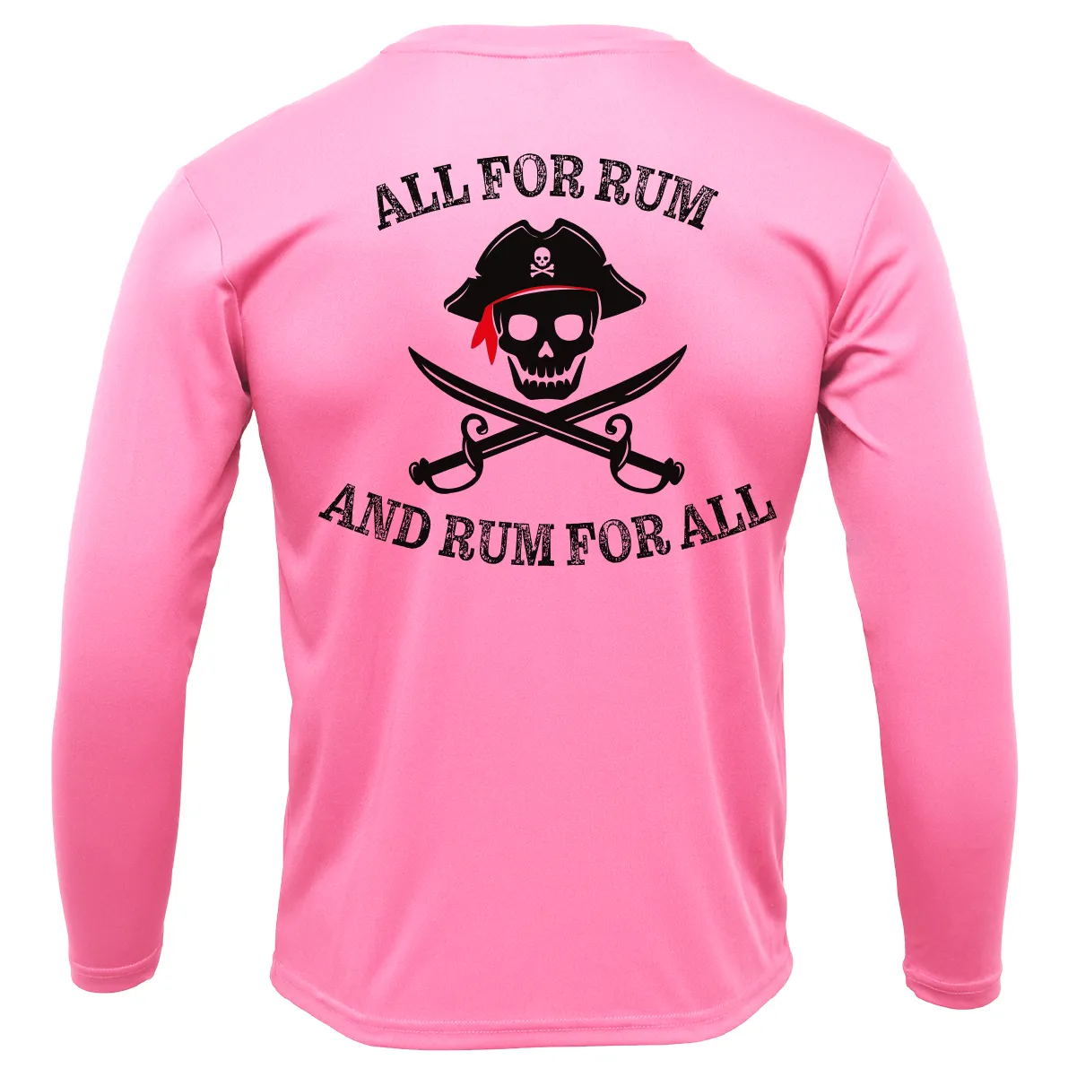 Texas Freshwater Born "All For Rum and Rum For All" Girl's Long Sleeve UPF 50  Dry-Fit Shirt