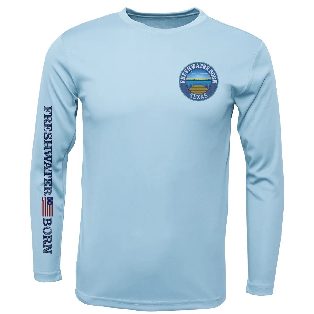 Texas Freshwater Born "All For Rum and Rum For All" Girl's Long Sleeve UPF 50  Dry-Fit Shirt