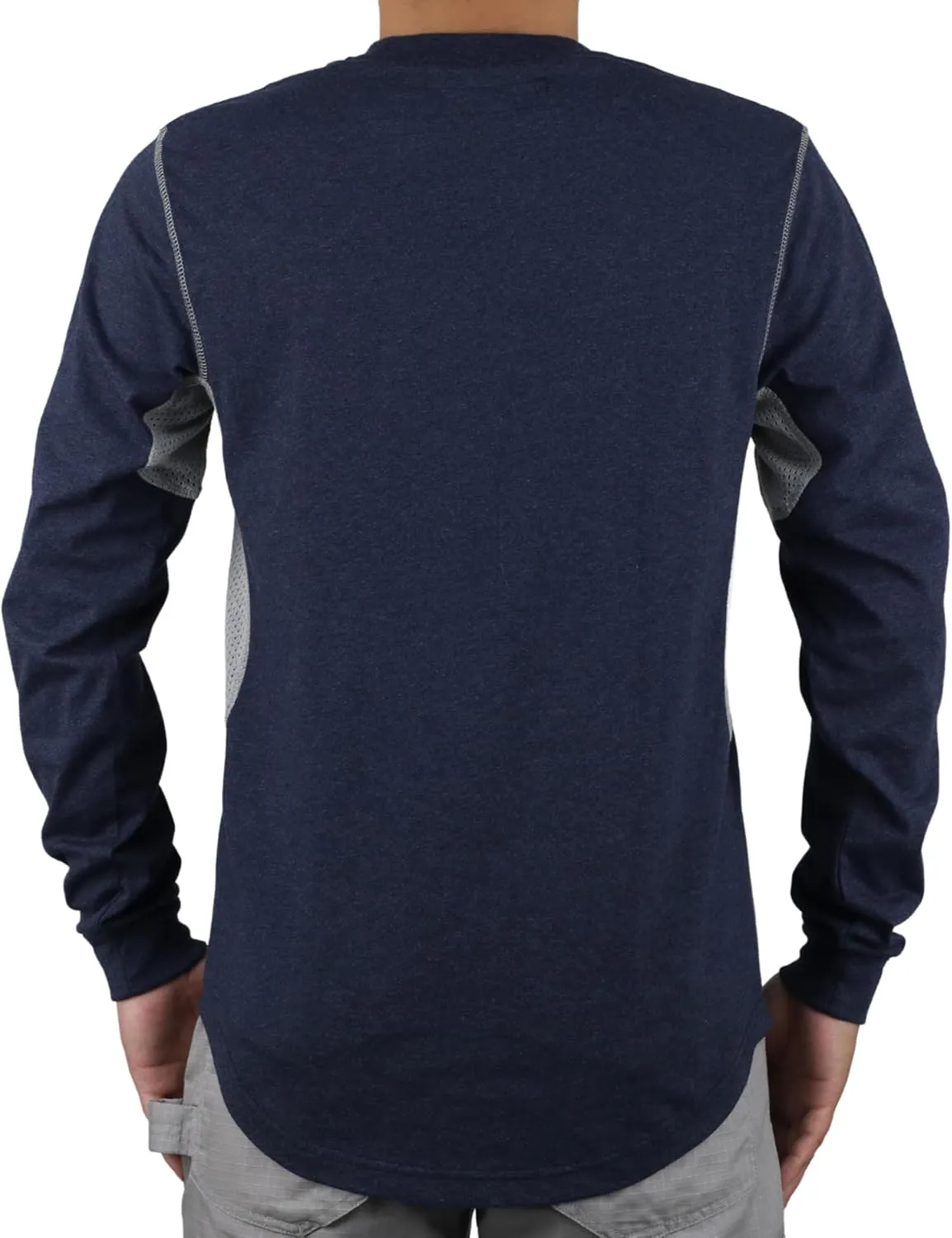 TICOMELA FR Shirts for Men 6oz Flame Retardant Mesh Breathable T-Shirt NFPA2112 Fire Retardant Henley Shirts