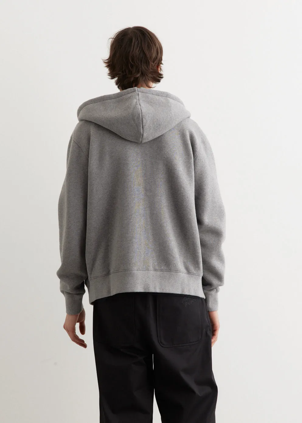 Tonal Fox Head Patch Comfort Zipped Hoodie