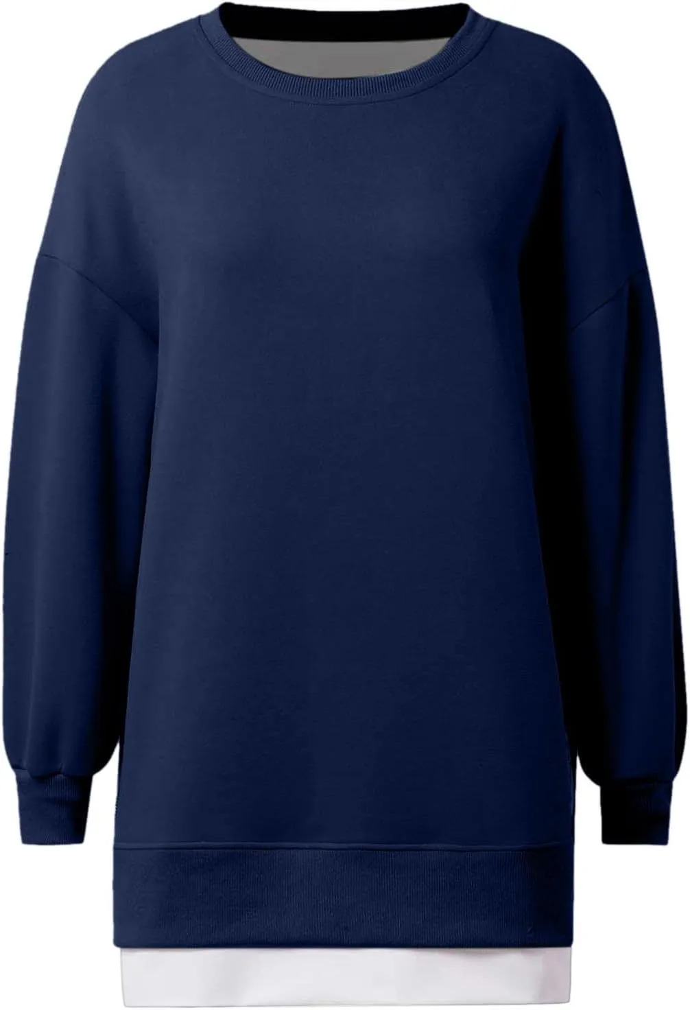 uhnmki Chic Me Womens Long Sleeve Zipper Slit Sweatshirt Casual Pullover Zipper Hoodies Womens Side Zipper Sweatshirts