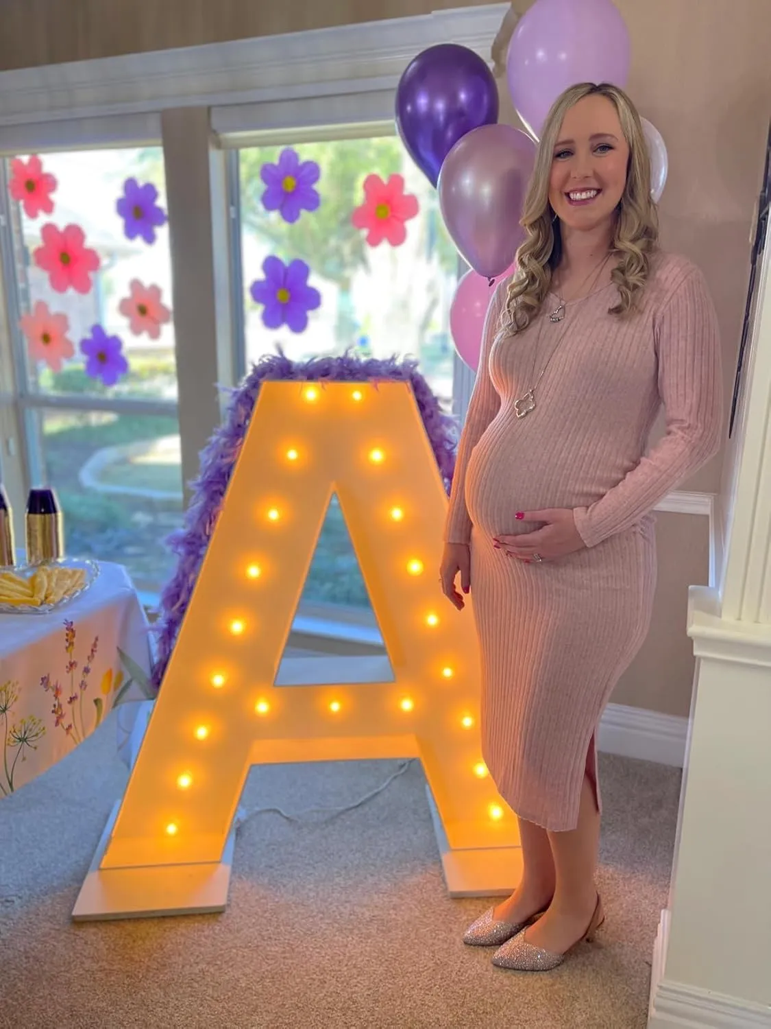 V Neck Side Ruch Knit Ribbed Maternity Bodycon DressMaternity Dress for Baby Shower