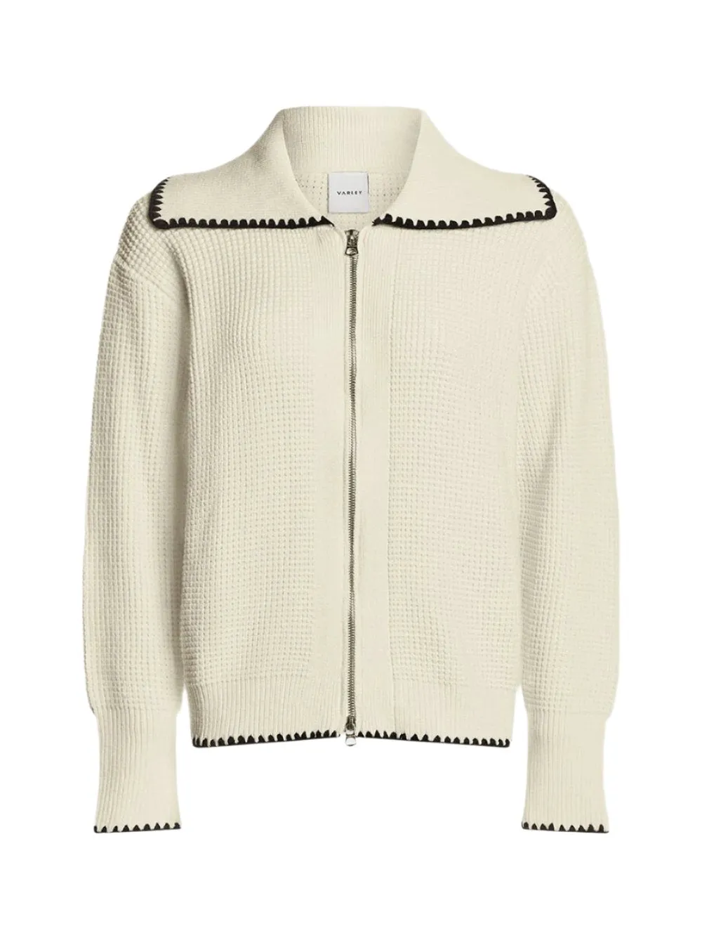 Varley Sibley Soft Knit Jacket in Egret