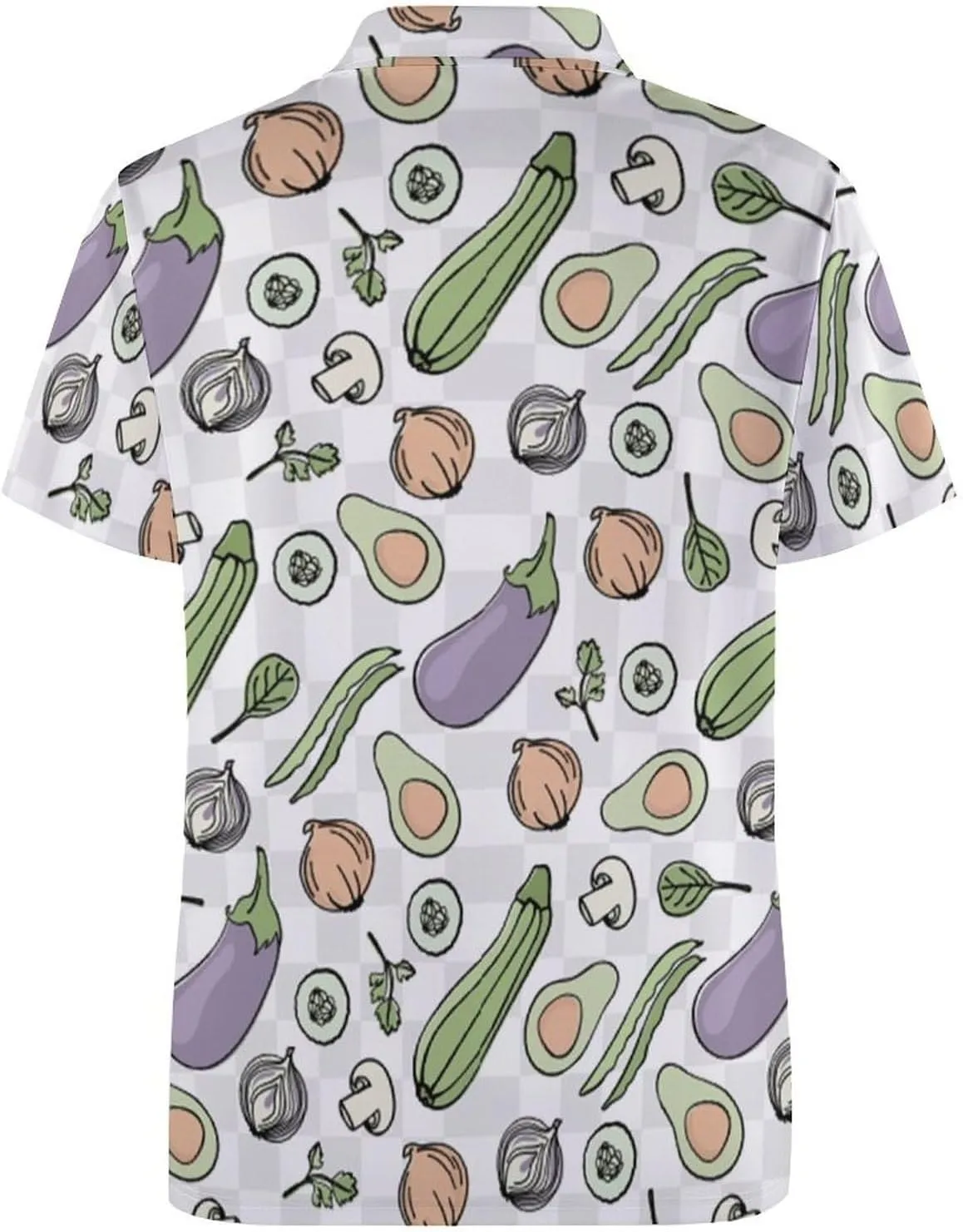 Vegetarian Mens Polo Shirts Quick Dry Short Sleeve T-shirts Slim Tennis Collared Tees Tops