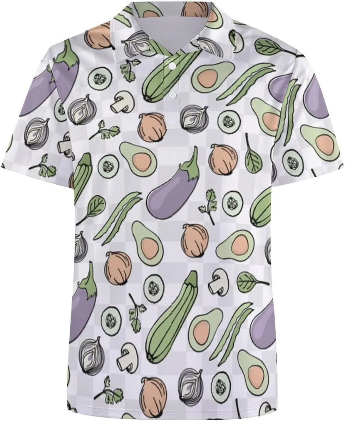 Vegetarian Mens Polo Shirts Quick Dry Short Sleeve T-shirts Slim Tennis Collared Tees Tops