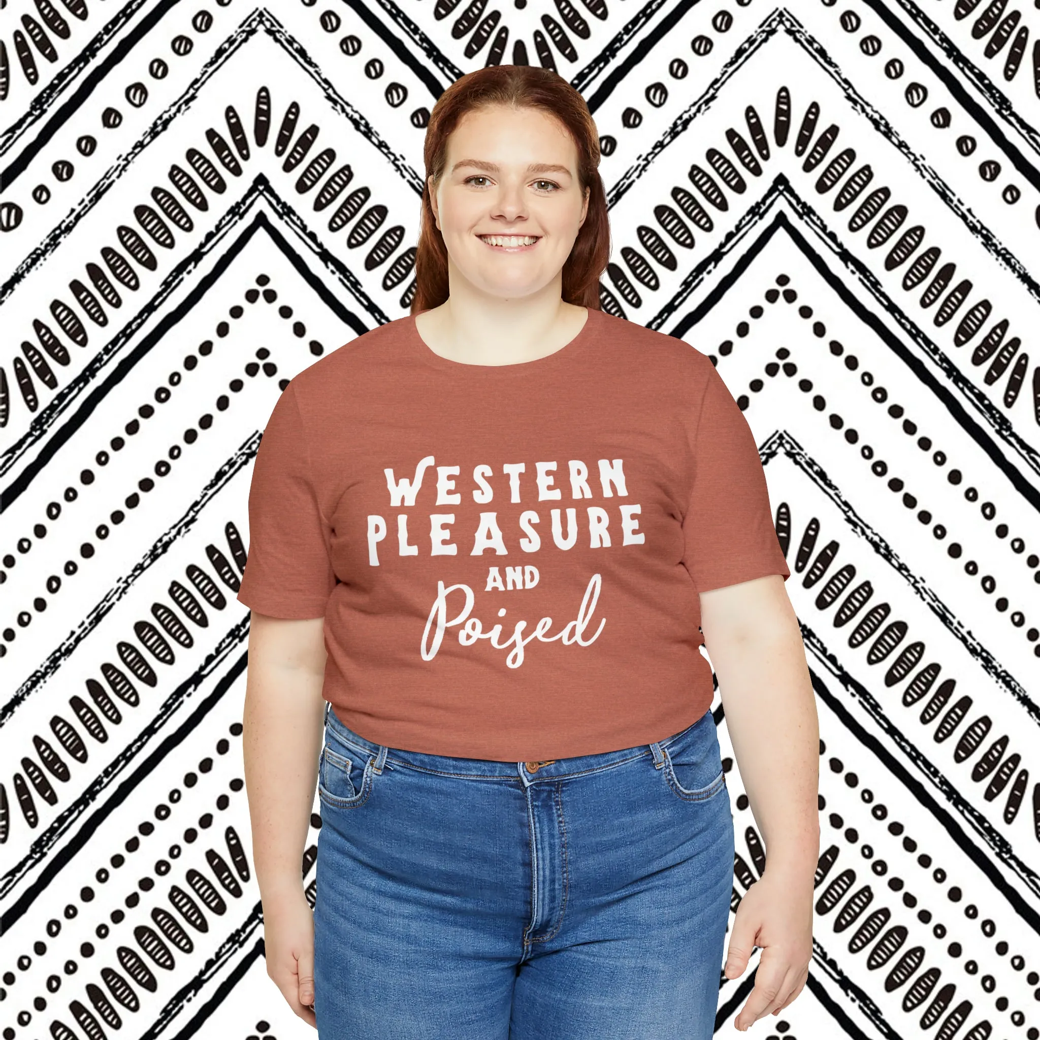 Western Pleasure & Poised Short Sleeve Tee