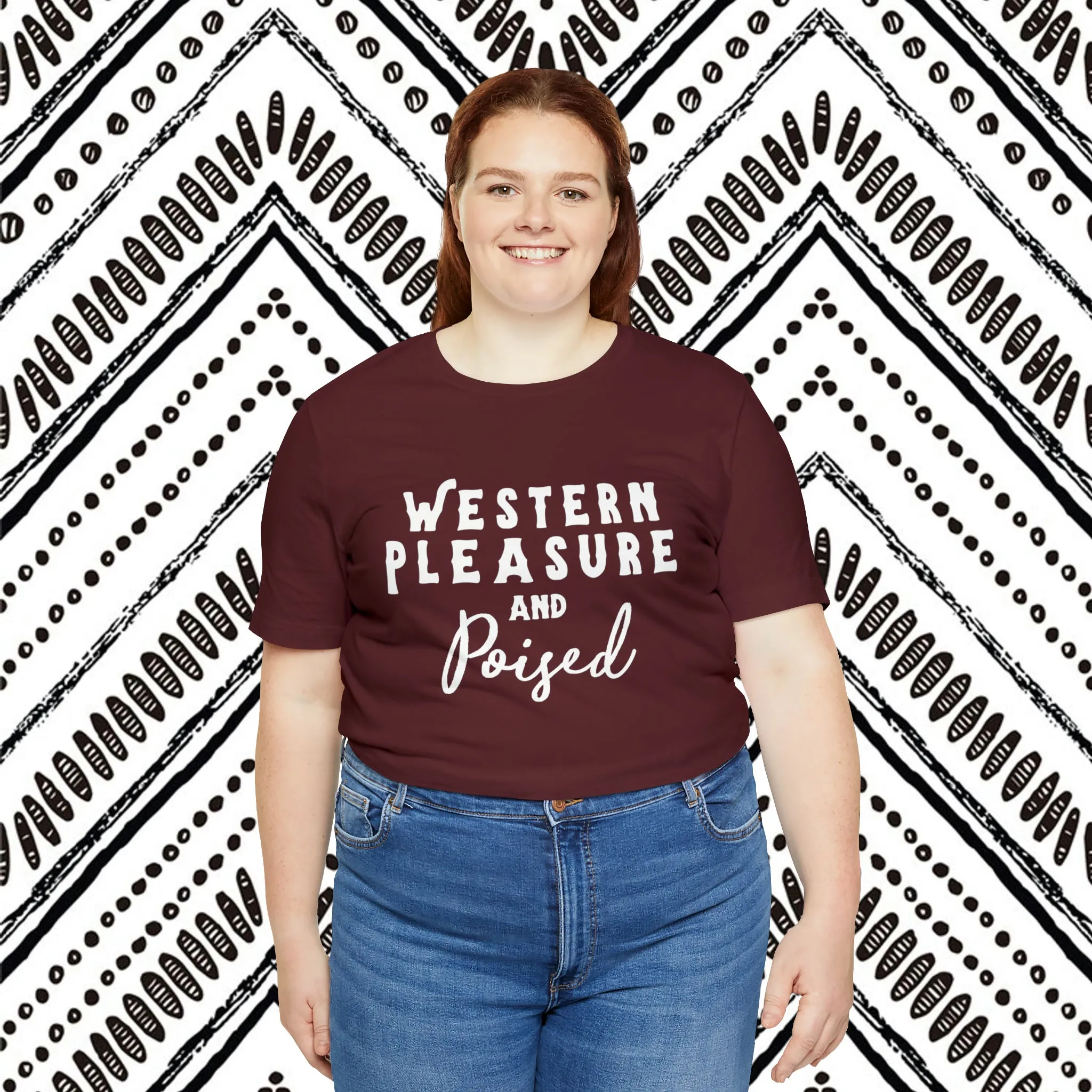 Western Pleasure & Poised Short Sleeve Tee