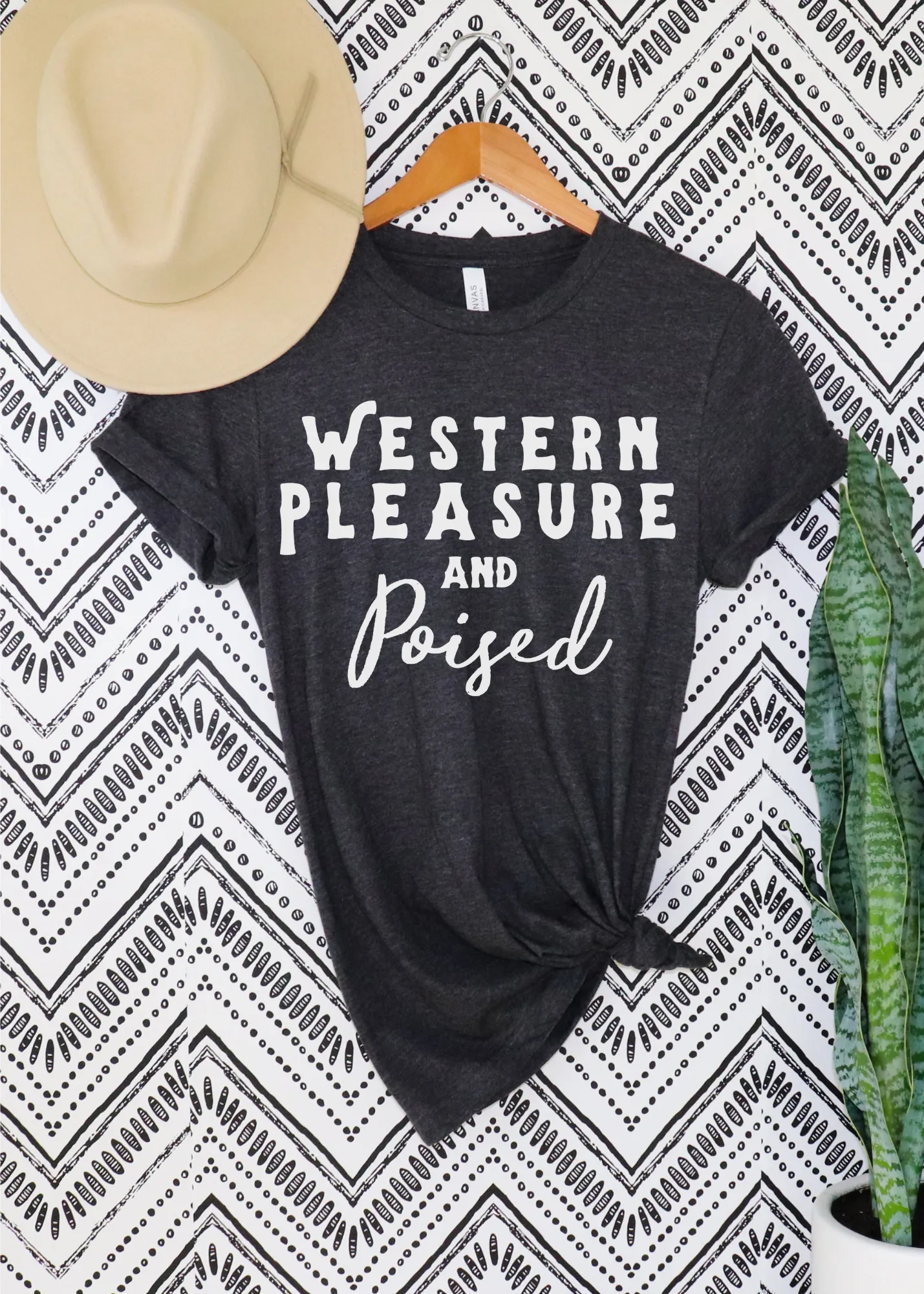 Western Pleasure & Poised Short Sleeve Tee