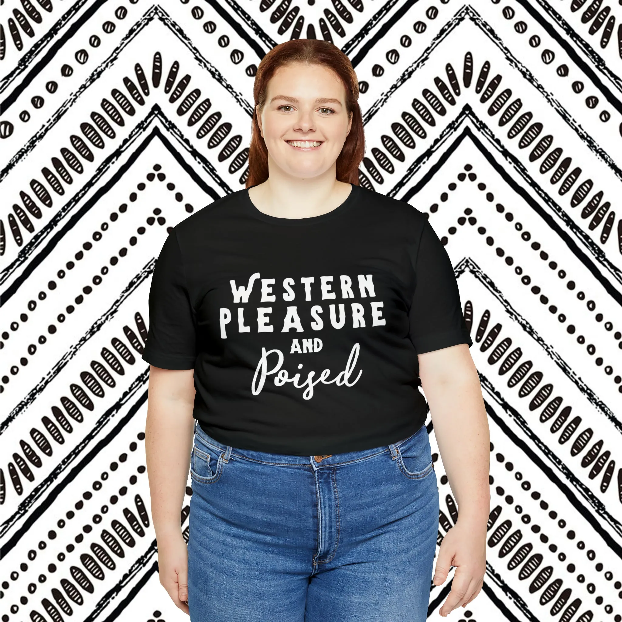 Western Pleasure & Poised Short Sleeve Tee