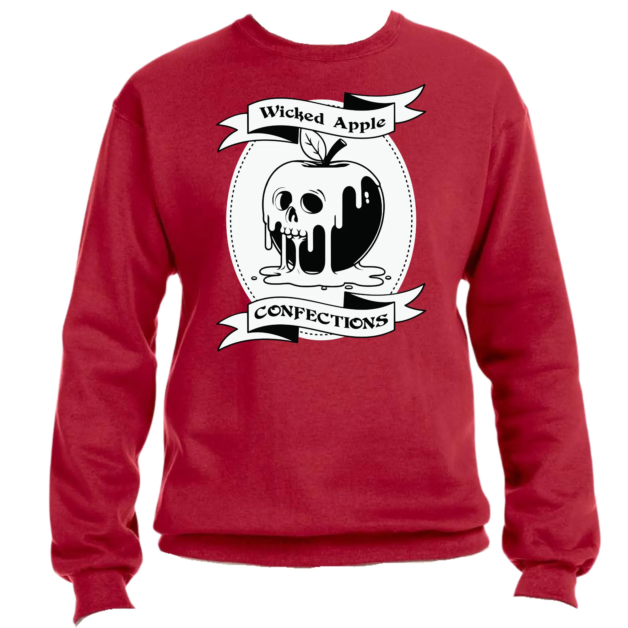 Wicked Apple Confections Scary Halloween Sweatshirt | Easy Ready-to-Press, Custom Halloween Apparel