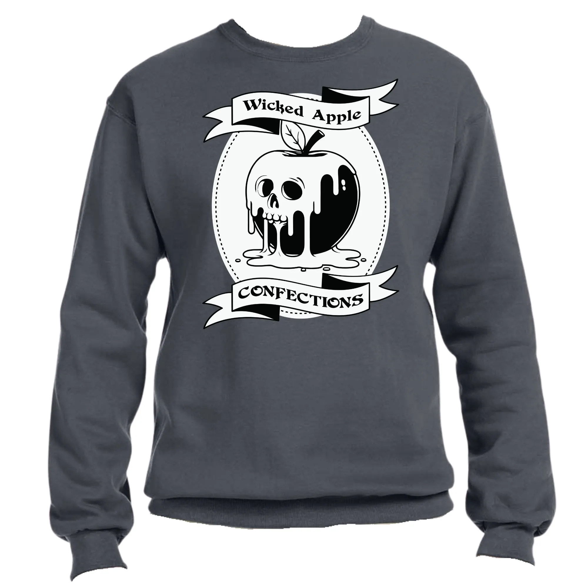 Wicked Apple Confections Scary Halloween Sweatshirt | Easy Ready-to-Press, Custom Halloween Apparel