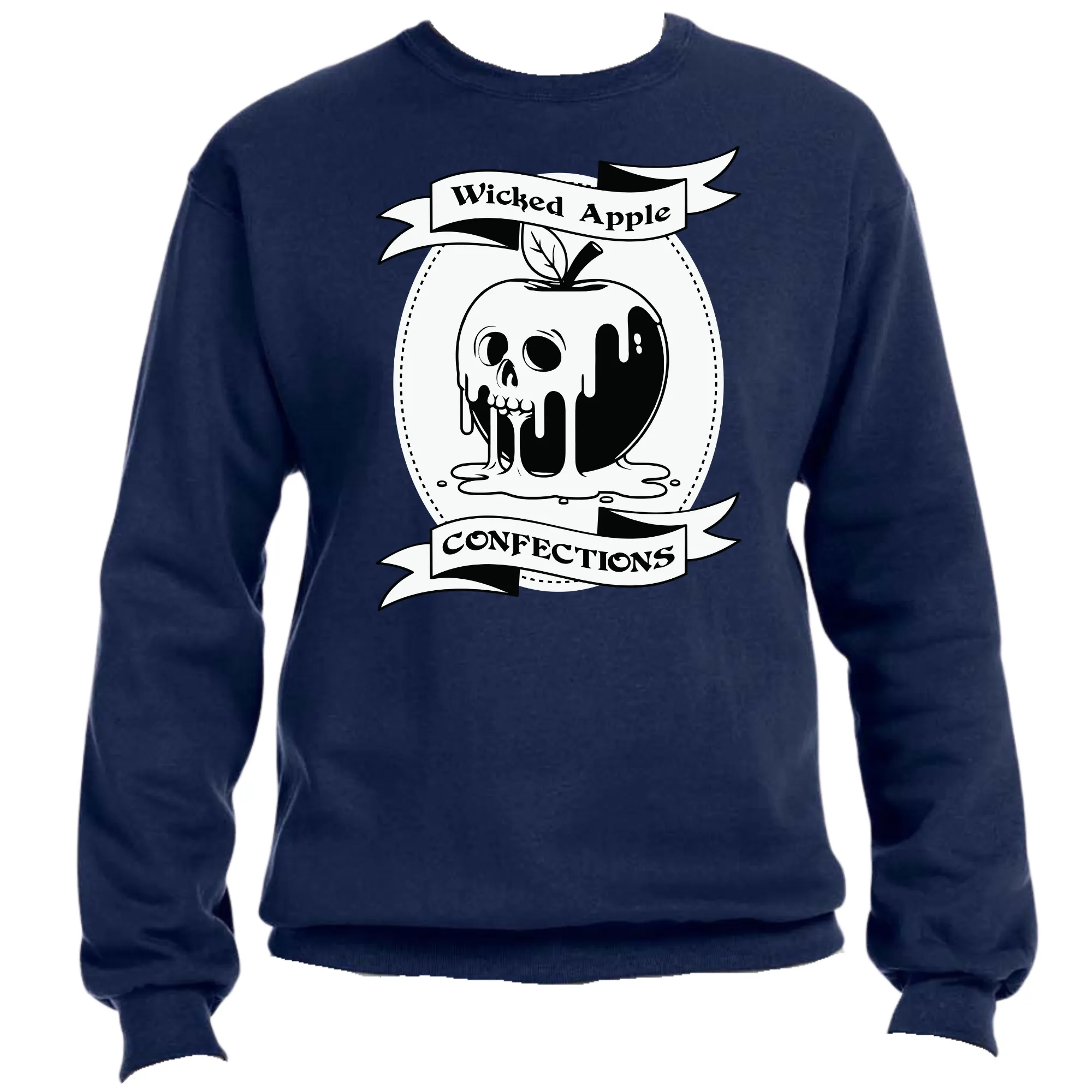 Wicked Apple Confections Scary Halloween Sweatshirt | Easy Ready-to-Press, Custom Halloween Apparel