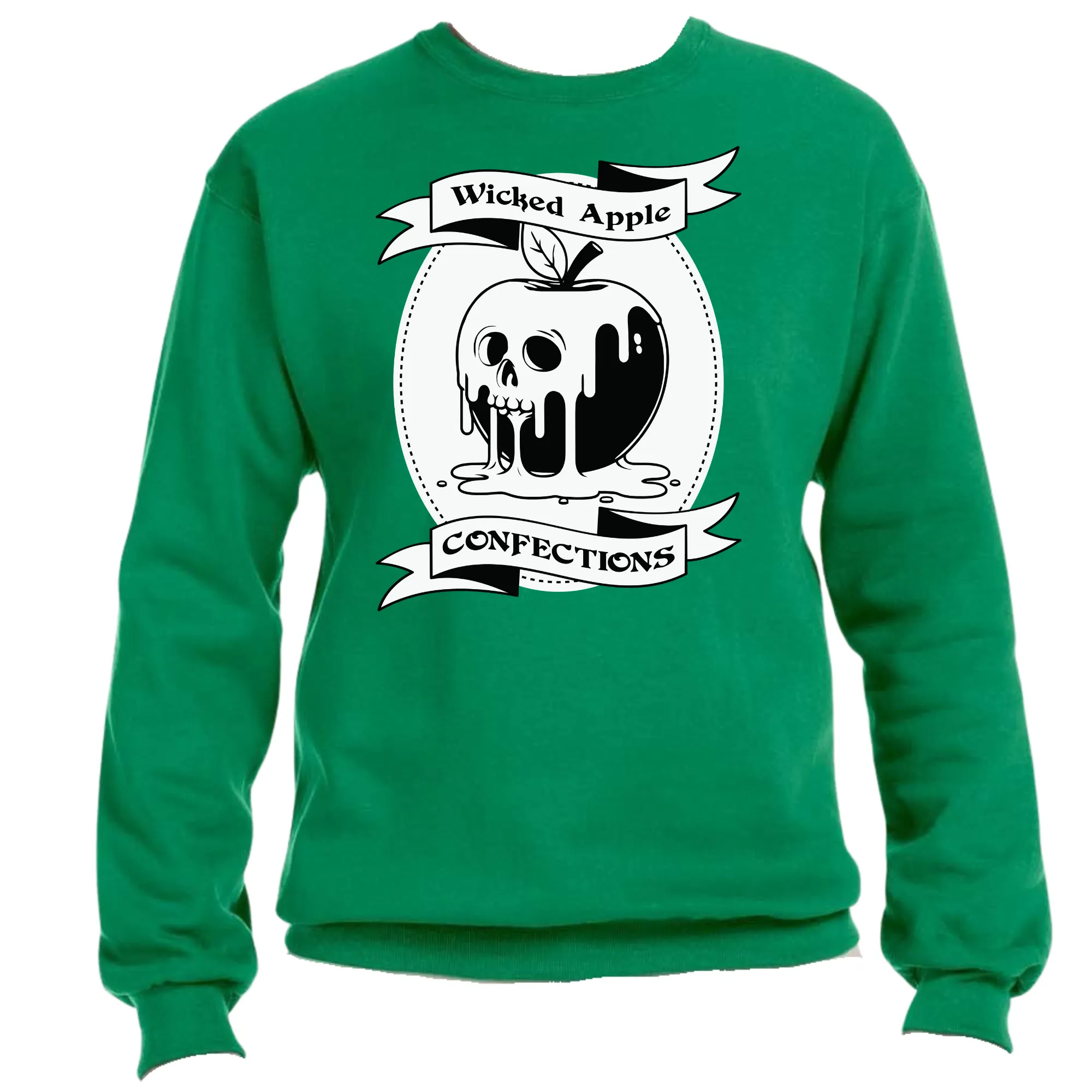 Wicked Apple Confections Scary Halloween Sweatshirt | Easy Ready-to-Press, Custom Halloween Apparel