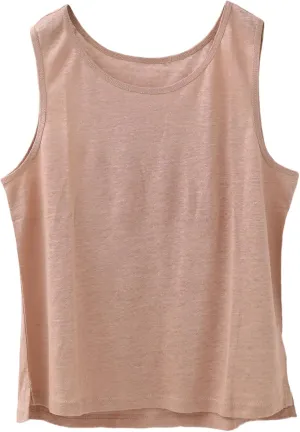 Women's Cotton Linen Camisole Tank Top Breathable T-Shirt Blouse Tank Summer Sleeveless Shirts