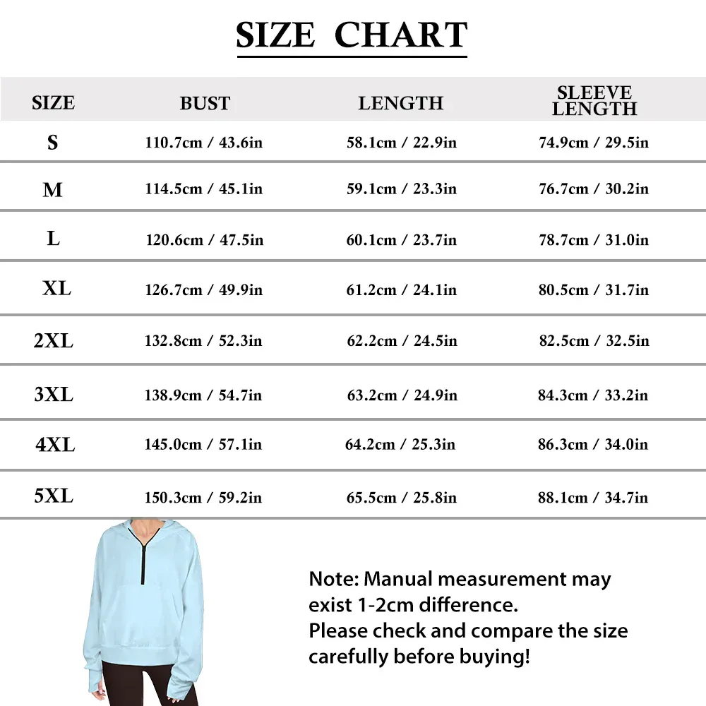 Women's Half Zip Cropped Hoodies Custom Face&Name Fleece Athletic Pullover Hoodies with Pockets Thumb Hole