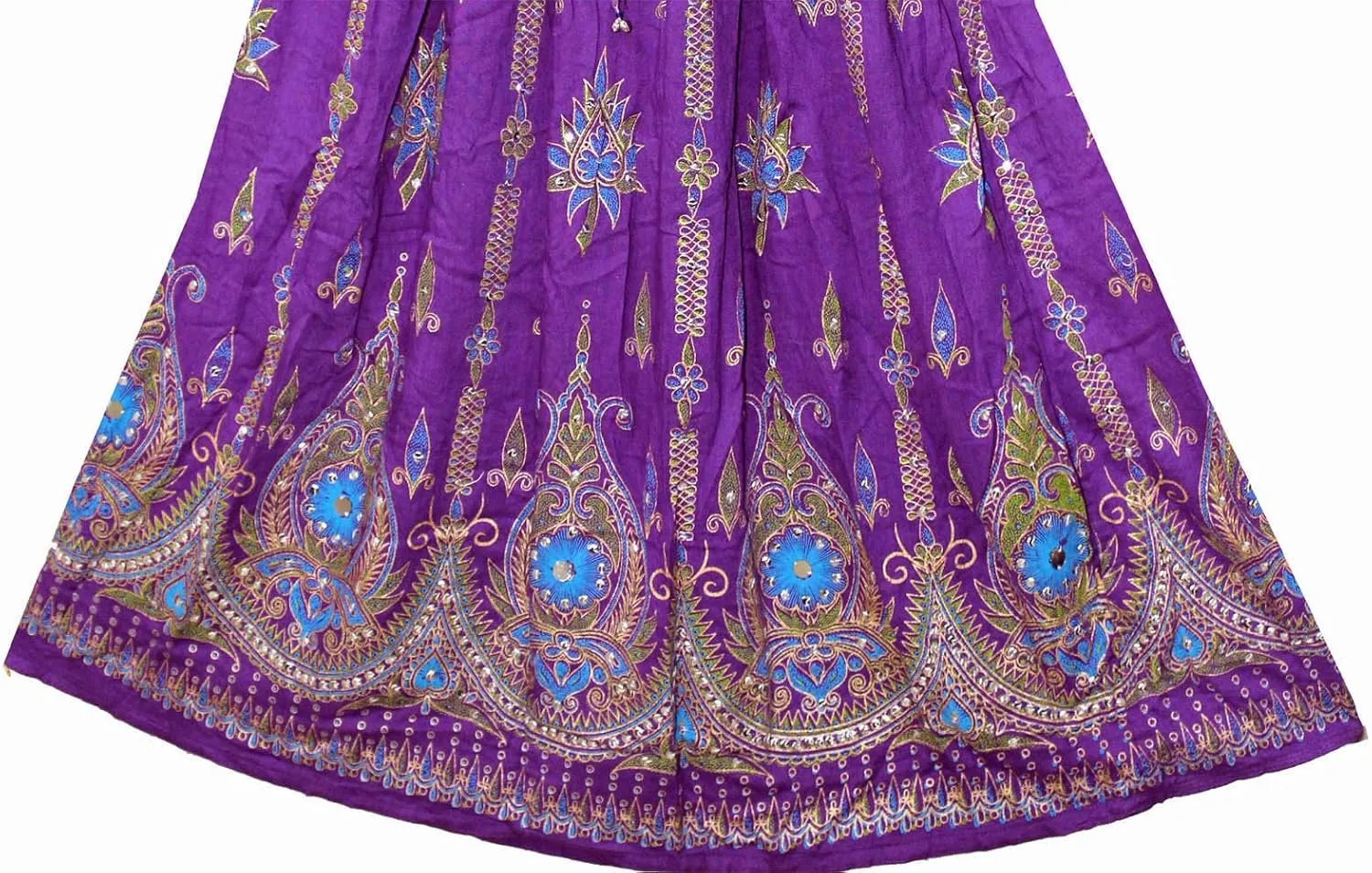 Women's Long Bohemian Maxi Skirt - Gypsy Hippie Boho Chic Style Dress
