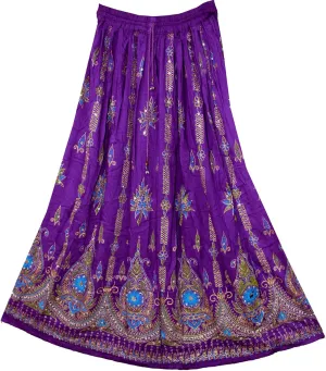 Women's Long Bohemian Maxi Skirt - Gypsy Hippie Boho Chic Style Dress