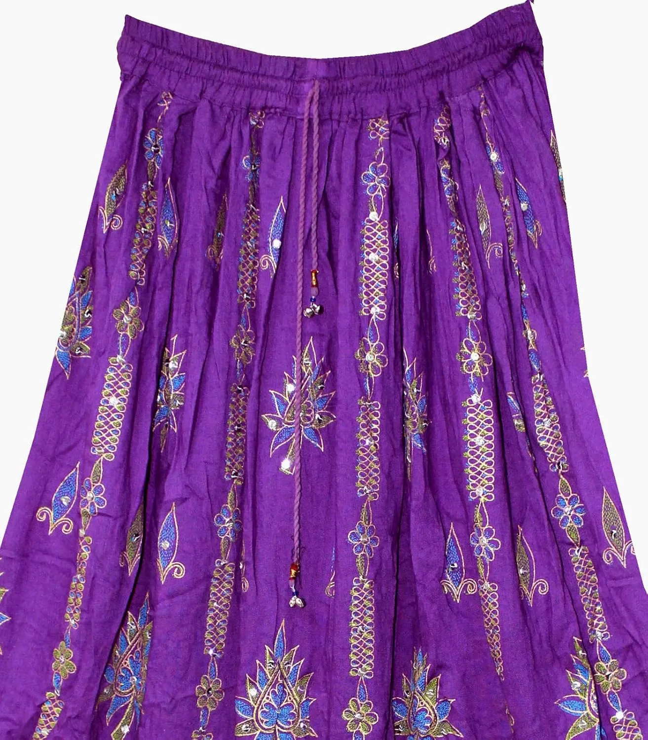 Women's Long Bohemian Maxi Skirt - Gypsy Hippie Boho Chic Style Dress
