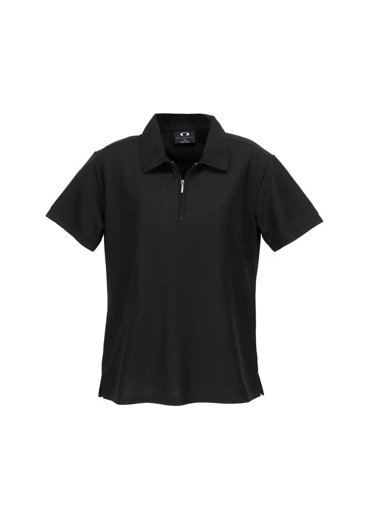 Women's Micro Waffle Short Sleeve Polo -  P3325