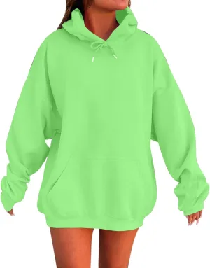Womens Oversized Sweatshirts Hoodies With Pocket Long Sleeve Sweaters Fall Outfits with Pockets 2024 Trendy