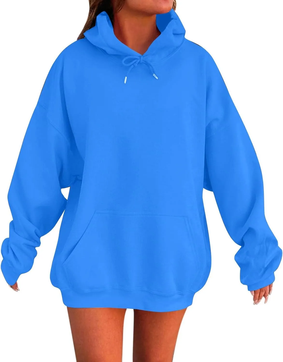 Womens Oversized Sweatshirts Hoodies With Pocket Long Sleeve Sweaters Fall Outfits with Pockets 2024 Trendy