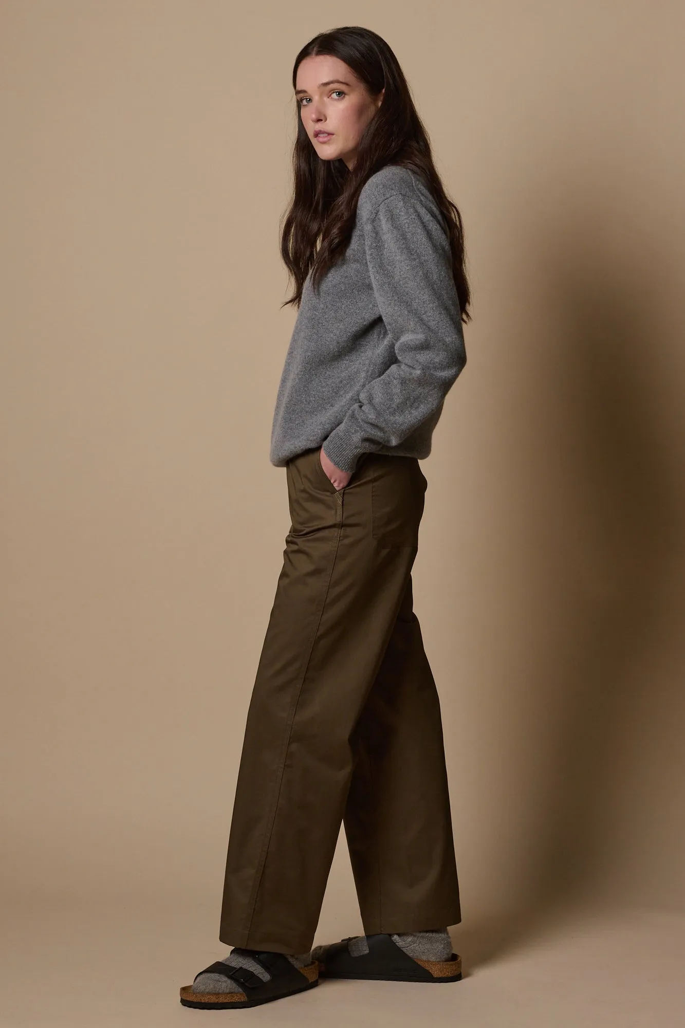 Women's Work Lightweight Trousers - Olive