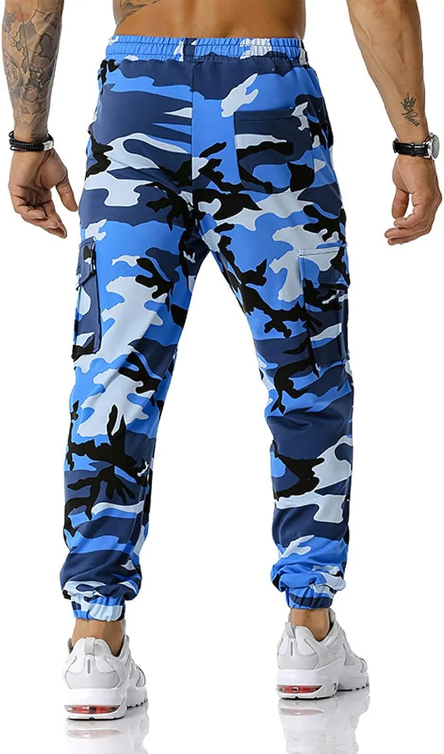 Ymosrh Mens Pants Cargo Men Jeans Solid Color Ripped Holes Frayed Gradient Washed Trousers Chino Pants